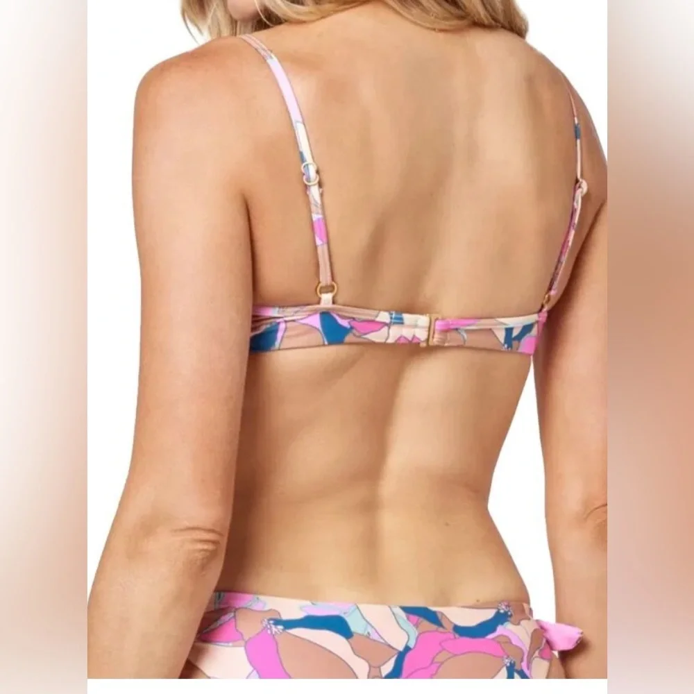 L*Space Rose‎ Bikini Sundazed Floral Triangle Top NWT M